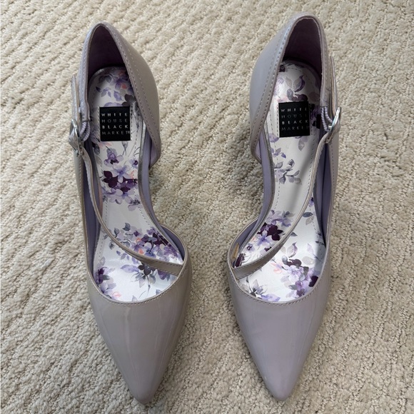 White House Black Market Shoes - White House Black Market Lavender Heels